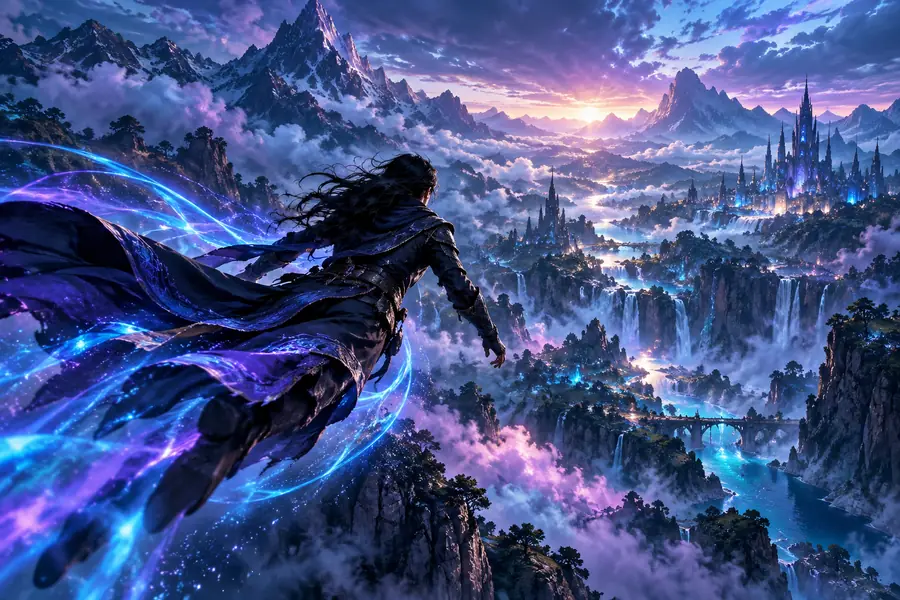 Original still image used as the reference for a flying scene